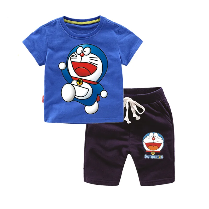 Fashion Boys Clothing Children Summer Baby Boys Clothes Cartoon Doraemon Kids Boy Clothing Set Short Sleeve T-Shit+Pants Cotton
Fashion Boys Clothing Children Summer Baby Boys Clothes Cartoon Doraemon Kids Boy Clothing Set Short Sleeve T-Shit+Pants Cotton