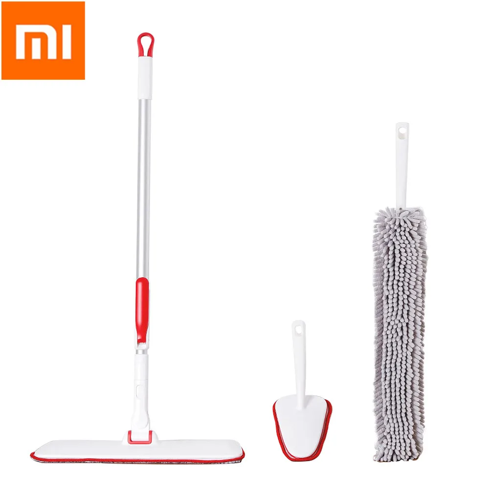 MI Mijia YJ Household Cleaning Slim Flat Mop Set Multiple Collection Lightweight Portable 360 Degree Rotate For Home Office | Бытовая