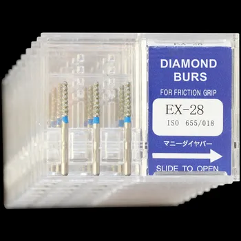 30Pcs(10Boxes) Dental Diamond Burs EX-28 Polisher Drill FG1.6mm High Speed Handpiece Polishing Dentist Burrs
30Pcs(10Boxes) Dental Diamond Burs EX-28 Polisher Drill FG1.6mm High Speed Handpiece Polishing Dentist Burrs