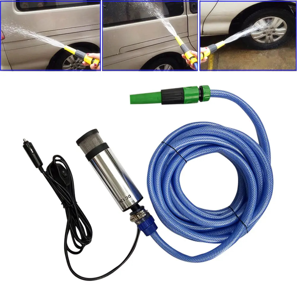 Portable DC 12V High Pressure Electric Car Washing Submersible Pump Water Gun Gardening Sprayer Car Cigarette Charger
Portable DC 12V High Pressure Electric Car Washing Submersible Pump Water Gun Gardening Sprayer Car Cigarette Charger
