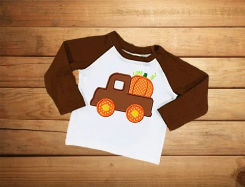 new Halloween baby boy boutique top t-shirts clothes brown pumpkin car trucker cotton top children raglans kids wear long sleeve
new Halloween baby boy boutique top t-shirts clothes brown pumpkin car trucker cotton top children raglans kids wear long sleeve