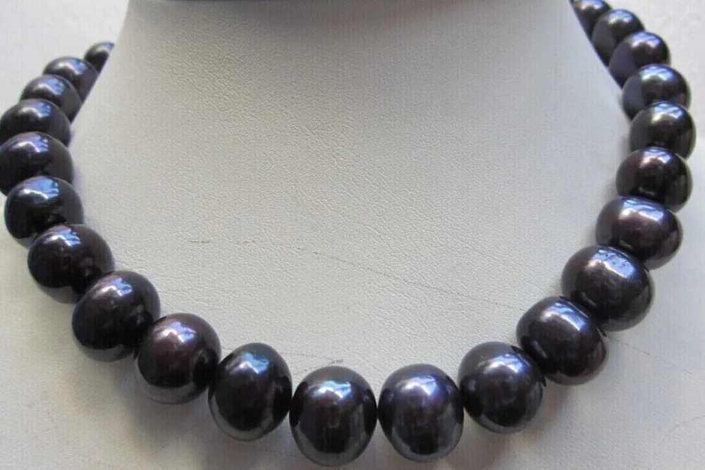 Hot sell Noble- hot sell new - HOT1525 12-14.2MM GENUINE SOUTH SEA PERFECT ROUND BLACK PEARL NECKLACE
Hot sell Noble- hot sell new - HOT1525 12-14.2MM GENUINE SOUTH SEA PERFECT ROUND BLACK PEARL NECKLACE