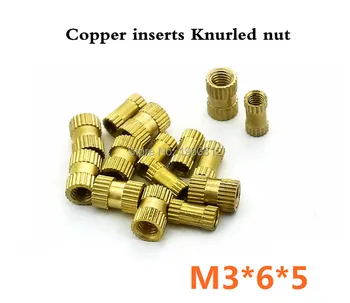 100pcs/lot M3*6*5 M3x6x5 Injection copper nut Copper inserts Knurled nut Copper flower mother
100pcs/lot M3*6*5 M3x6x5 Injection copper nut Copper inserts Knurled nut Copper flower mother