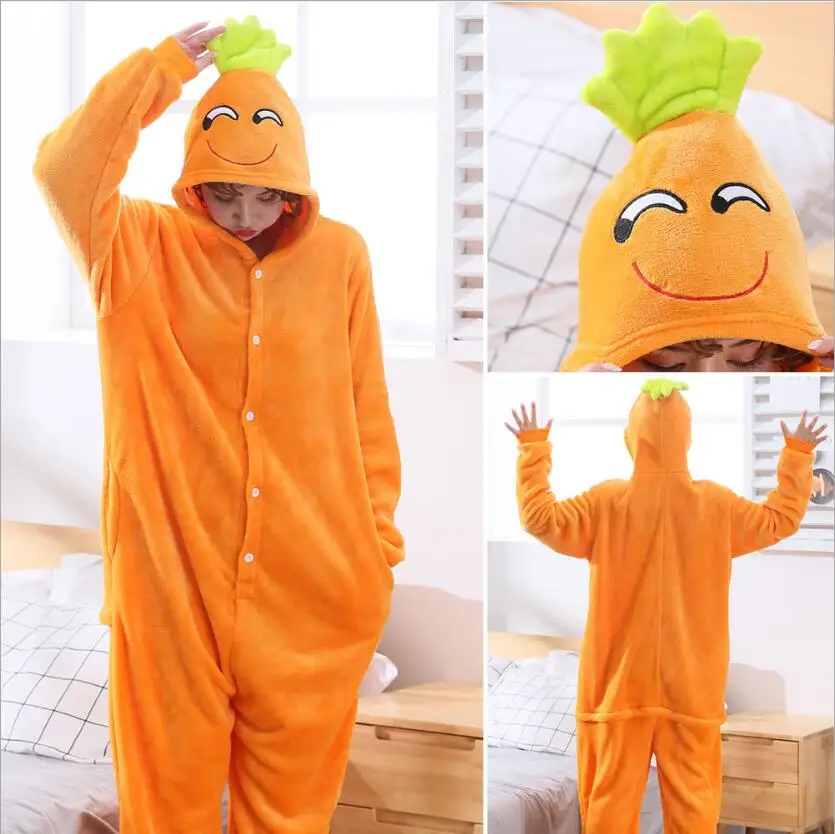 Carrot Jumpsuit Pajama Men and Women Monkey Costume Yellow Adult Onesie Winter Kigurumi One Piece Pajamas Plus Size Sleep Romper
Carrot Jumpsuit Pajama Men and Women Monkey Costume Yellow Adult Onesie Winter Kigurumi One Piece Pajamas Plus Size Sleep Romper