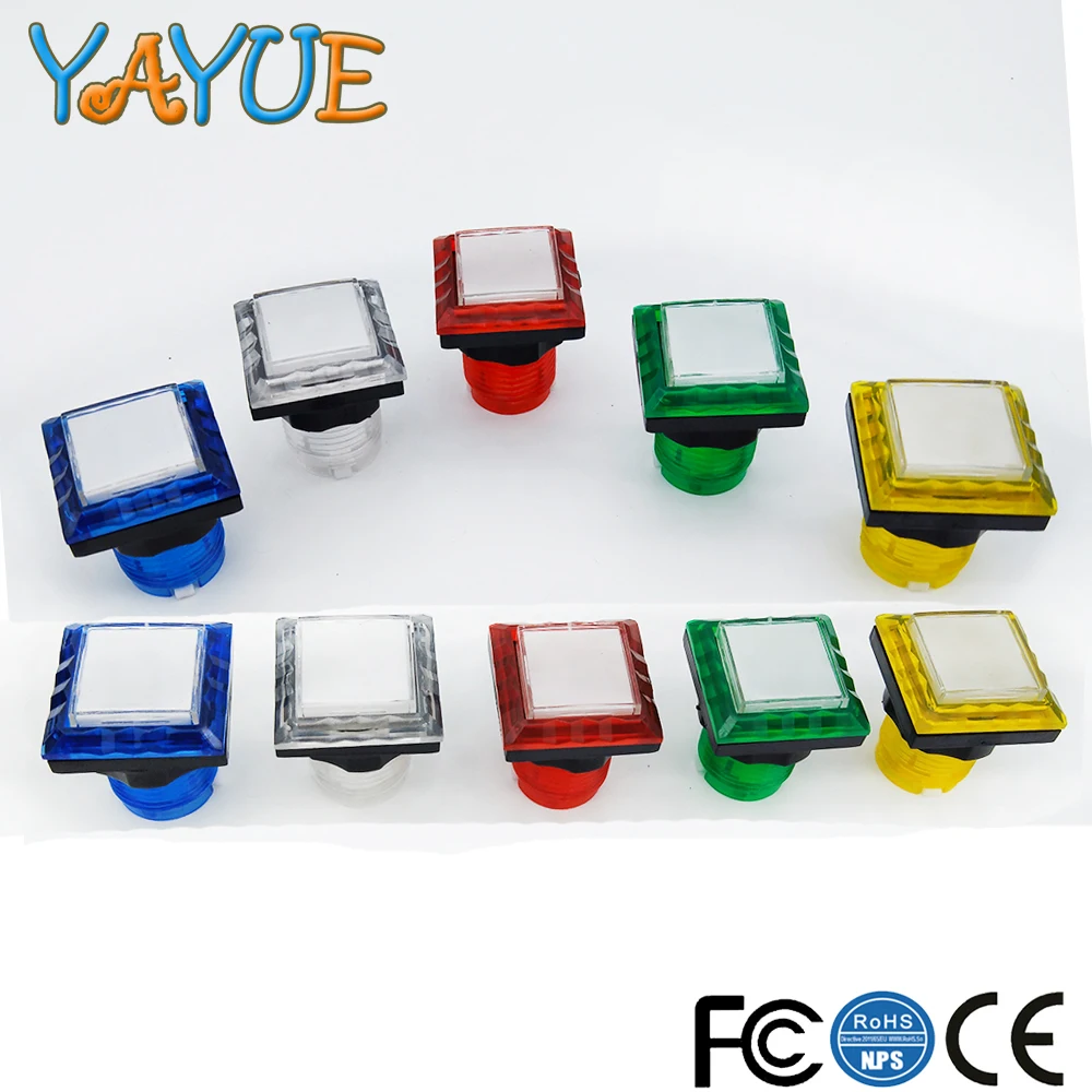 32mm LED Illuminated Arcade Button 12V Square Push Button with Micro Switch for Coin Operated Games
32mm LED Illuminated Arcade Button 12V Square Push Button with Micro Switch for Coin Operated Games