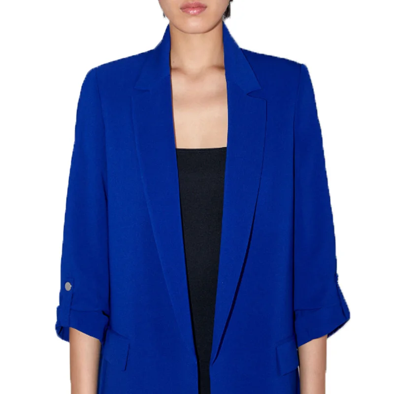 Autumn coat women clothes 2019 new casual blue blazer feminino cardigan blazer women
Autumn coat women clothes 2019 new casual blue blazer feminino cardigan blazer women