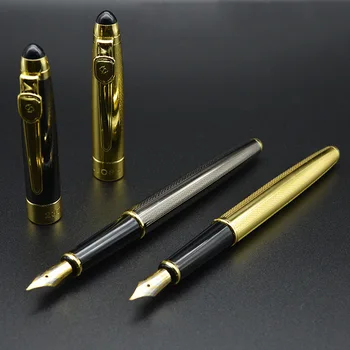 Classic Style Gold Clip Full Metal Fountain Pen Luxury Business Gift Pen 0.5mm Inking Pens for Writing Business Office Supplies
Classic Style Gold Clip Full Metal Fountain Pen Luxury Business Gift Pen 0.5mm Inking Pens for Writing Business Office Supplies