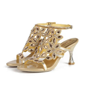 2019 Fashion Large Size Golden Flower Pattern Rhinestone Cup Heel Sandals Open Toe Retro Boho High Heels Beach Party Shoes 8CM
2019 Fashion Large Size Golden Flower Pattern Rhinestone Cup Heel Sandals Open Toe Retro Boho High Heels Beach Party Shoes 8CM