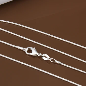 10pcs/Lot wholesale Price 16 18 20 22 24 inch Beautiful fashion silver color 1MM snake chain jewelry wholesale bulk stamp 925
10pcs/Lot wholesale Price 16 18 20 22 24 inch Beautiful fashion silver color 1MM snake chain jewelry wholesale bulk stamp 925