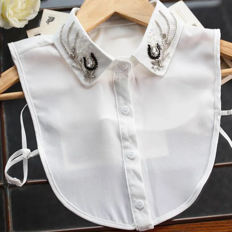 Pearls Crystal Necklace Vest Blouse Shirt Blouse Crystal Pearls embroidery collar Decorated apparel accessories Vintage
Pearls Crystal Necklace Vest Blouse Shirt Blouse Crystal Pearls embroidery collar Decorated apparel accessories Vintage