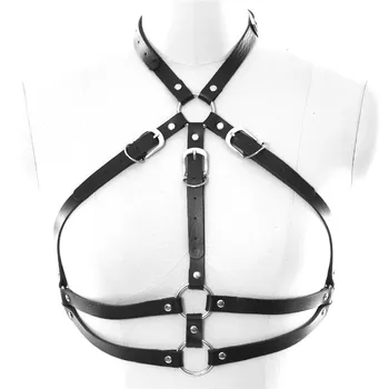 Chest Strap Cage Bra Leather Belts Women Top Black Harness Lingerie Gothic Fetish Rave Clothing Halter Bra Belts
Chest Strap Cage Bra Leather Belts Women Top Black Harness Lingerie Gothic Fetish Rave Clothing Halter Bra Belts