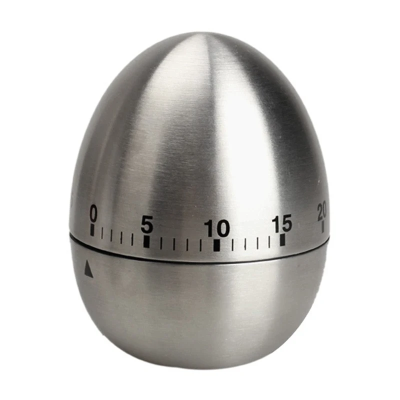 New Pratical Egg Shaped Dial Timer Mechanical Egg Kitchen Cooking Timer Alarm 60 Minutes Creative Stainless Steel Cooking Timer
New Pratical Egg Shaped Dial Timer Mechanical Egg Kitchen Cooking Timer Alarm 60 Minutes Creative Stainless Steel Cooking Timer