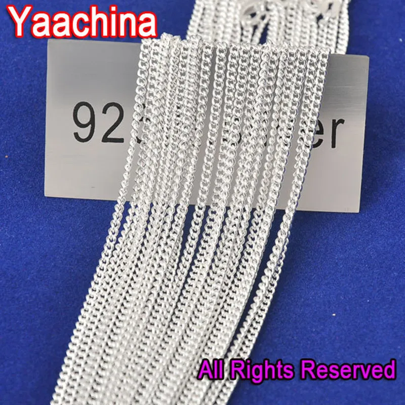 Nice 20" 925 Silver Needle Jewelry Flat Curb Necklace Chains 925 Silver Needle Crystal Chains Statement Gifts Design
Nice 20" 925 Silver Needle Jewelry Flat Curb Necklace Chains 925 Silver Needle Crystal Chains Statement Gifts Design