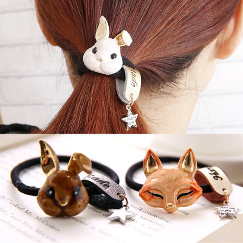 Hair Rope Rabbit Fox Cat Bows Ring Elastic Hair Headdress Hair Accessories Women Headwear Headbands Head Decorations
Hair Rope Rabbit Fox Cat Bows Ring Elastic Hair Headdress Hair Accessories Women Headwear Headbands Head Decorations