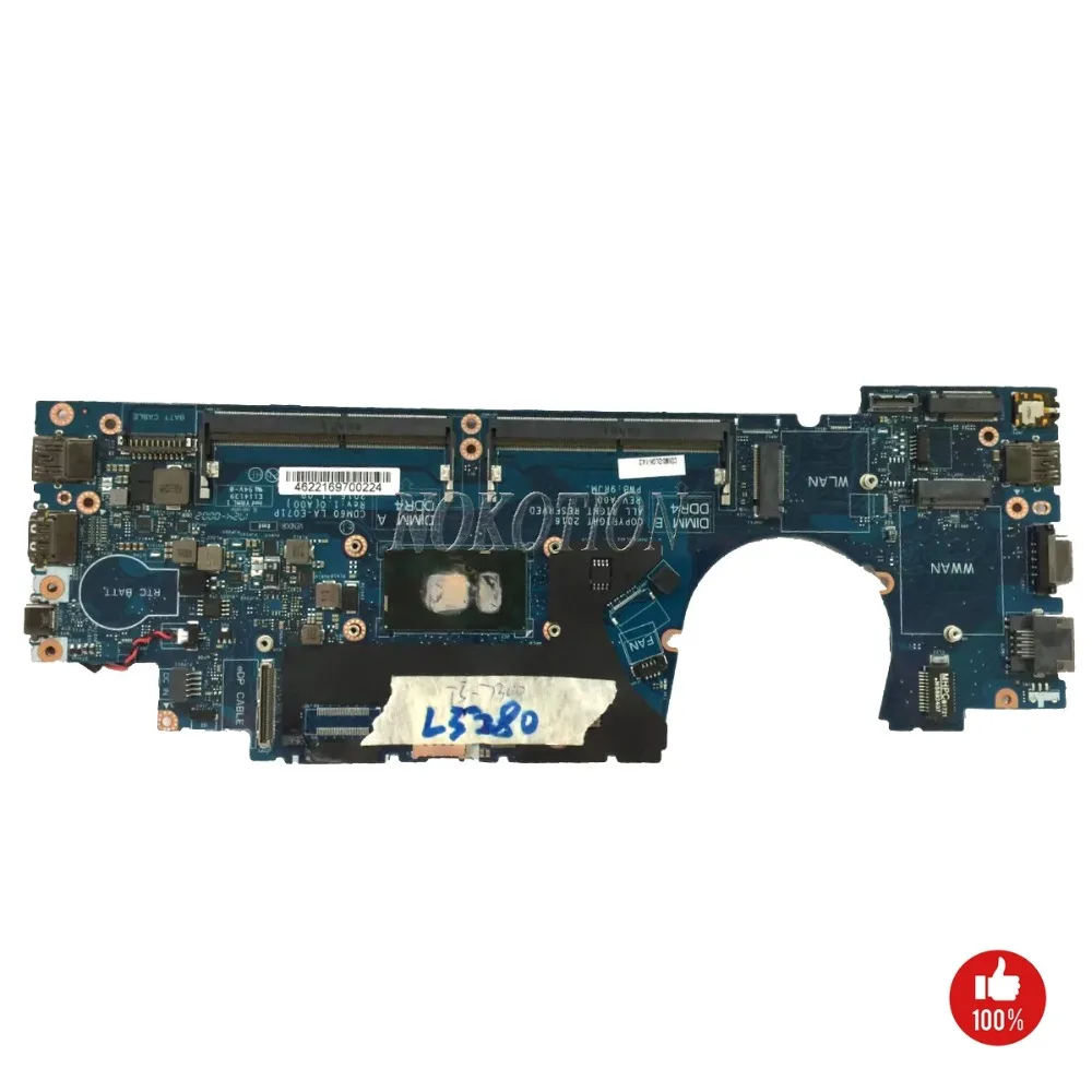 NOKOTION CDM60 LA-E071P CN-04T711 04T711 4T711 Main board For Dell Latitude 5280 Laptop Motherboard i5-7300U 2.6 GHz
NOKOTION CDM60 LA-E071P CN-04T711 04T711 4T711 Main board For Dell Latitude 5280 Laptop Motherboard i5-7300U 2.6 GHz