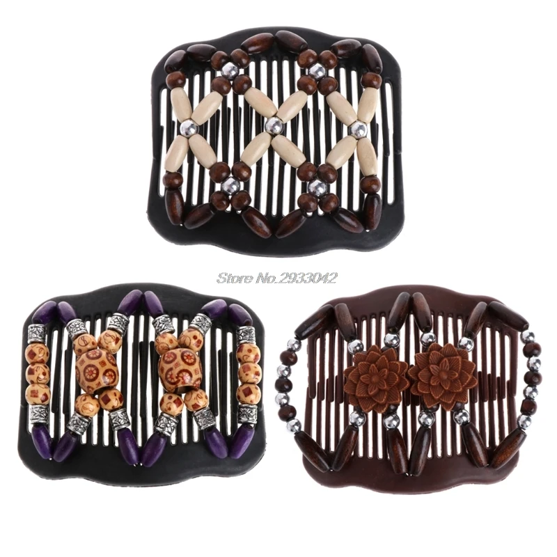 Fashion Magic Beads Elasticity Double Hair Comb Clip Stretchy Women Accessories -W128
Fashion Magic Beads Elasticity Double Hair Comb Clip Stretchy Women Accessories -W128
