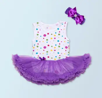 Pinkbabi Infant Baby Girls Romper 2PCs per Set Sleeveless Purple Polka Dots Baby Girl Tutu Dress Headband for 0-24Months
Pinkbabi Infant Baby Girls Romper 2PCs per Set Sleeveless Purple Polka Dots Baby Girl Tutu Dress Headband for 0-24Months