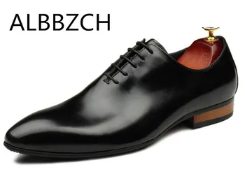 Men's Oxfords Genuine Leather Dress Shoes Pointed Toe Black Red Wedding Men Shoes Pointed Toes Business Office Career Work Shoes
Men's Oxfords Genuine Leather Dress Shoes Pointed Toe Black Red Wedding Men Shoes Pointed Toes Business Office Career Work Shoes