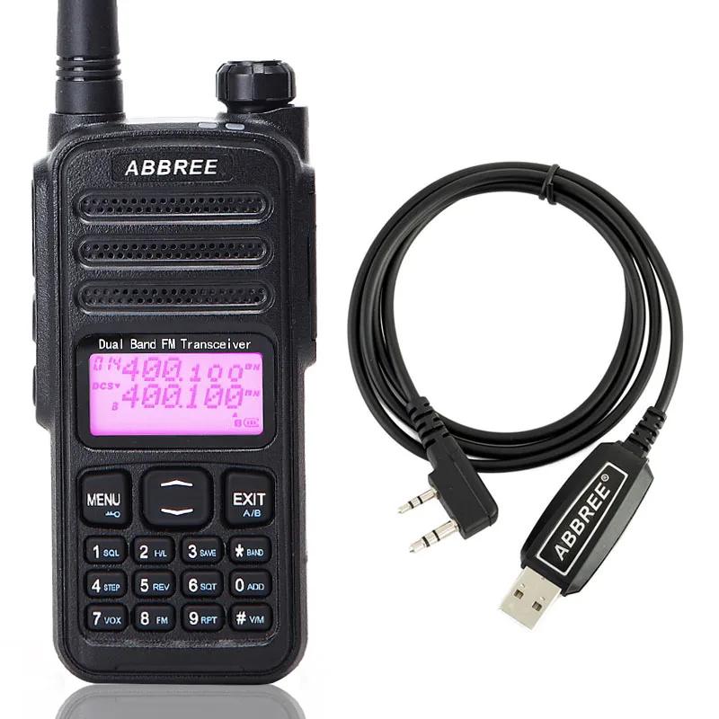ABBREE AR-52 Walkie Talkie Duplex Cross Band Repeater UHF VHF Dual Band 136-174/400-480MHz Dual Receiving 2 PTT Radio+USB Cable
ABBREE AR-52 Walkie Talkie Duplex Cross Band Repeater UHF VHF Dual Band 136-174/400-480MHz Dual Receiving 2 PTT Radio+USB Cable