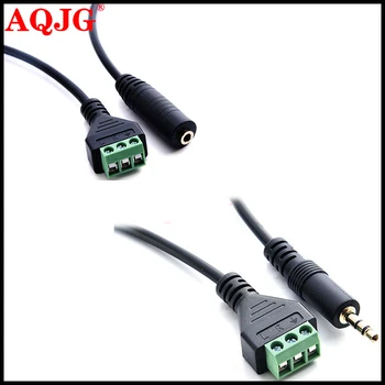 3.5mm 1/8" Stereo TRRS Male 4 Pole To 4 Pin AV Screw Video Shield Balun Terminal Plug Connector Solderless Block Adapter Cable
3.5mm 1/8" Stereo TRRS Male 4 Pole To 4 Pin AV Screw Video Shield Balun Terminal Plug Connector Solderless Block Adapter Cable