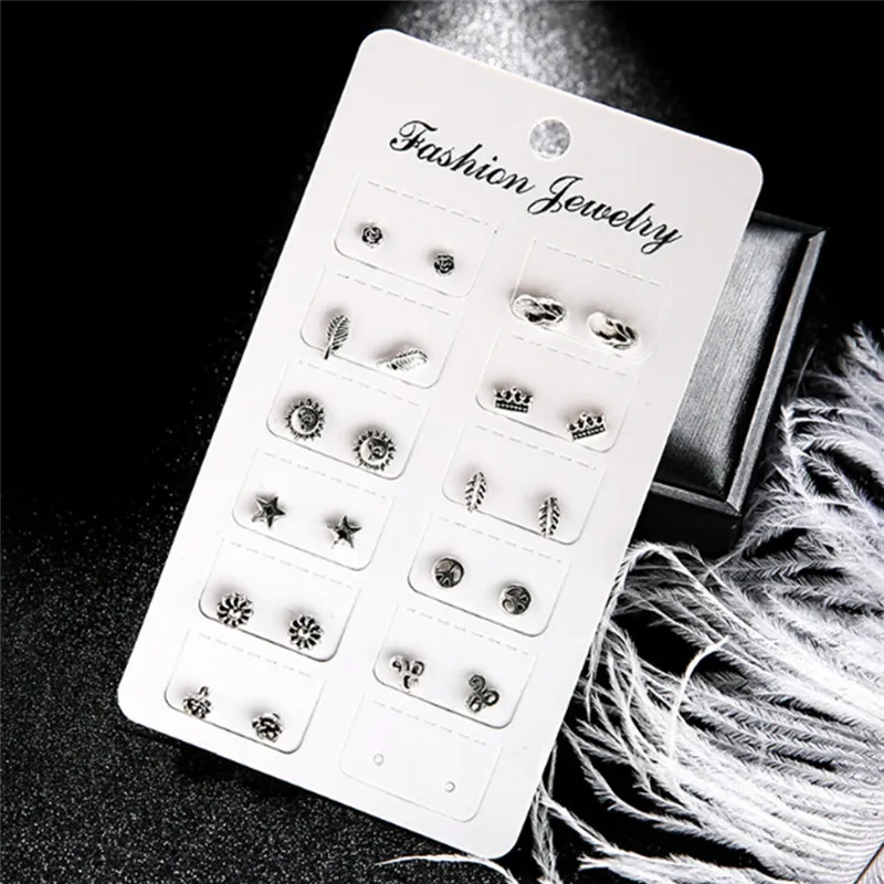11Pairs Mixed Sweet Stud Earrings For Women Crystal Ear Studs for Women Alloy Geometric Rhinestone Earring Sets Wholesale
11Pairs Mixed Sweet Stud Earrings For Women Crystal Ear Studs for Women Alloy Geometric Rhinestone Earring Sets Wholesale