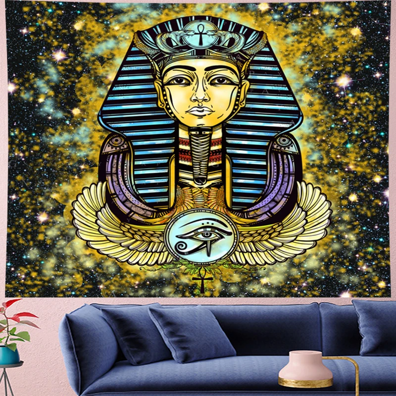 Egyptian Pharaoh Psychedelic Tapestry Wall Hanging mandala personality hippies Home Decor bohemian wall cloth Beach Mat
Egyptian Pharaoh Psychedelic Tapestry Wall Hanging mandala personality hippies Home Decor bohemian wall cloth Beach Mat