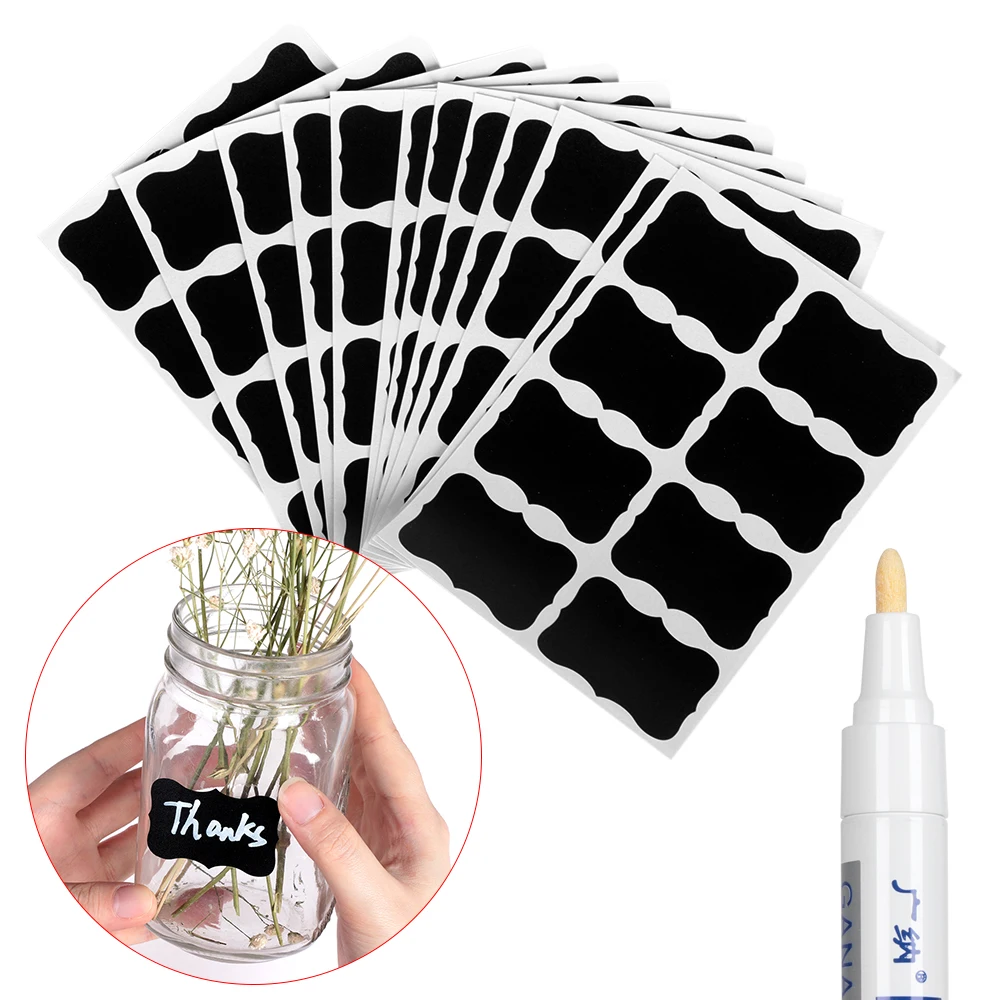 48PCS Reusable Jam Jar Labels Blackboard Spice Sticker Kitchen Label Stickers Organizer Chalkboard Wall Sticker Board Decals Pen
48PCS Reusable Jam Jar Labels Blackboard Spice Sticker Kitchen Label Stickers Organizer Chalkboard Wall Sticker Board Decals Pen