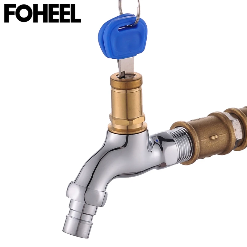 FOHEEL Bibcocks Garden Key Faucet Brass Washing Water Tap with Lock Key Copper Faucet Single Outdoor Anti-theft Faucet
FOHEEL Bibcocks Garden Key Faucet Brass Washing Water Tap with Lock Key Copper Faucet Single Outdoor Anti-theft Faucet