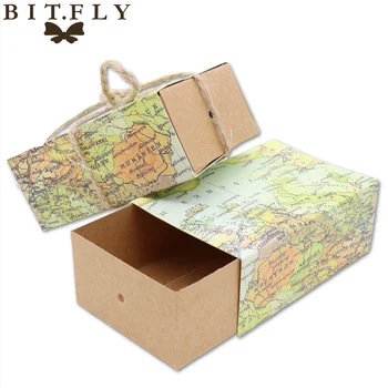 50pcs Novelty World Map vintage Kraft paper candy Box Gift Bag wedding gift baby shower favors birthday party Christmas Supply
50pcs Novelty World Map vintage Kraft paper candy Box Gift Bag wedding gift baby shower favors birthday party Christmas Supply