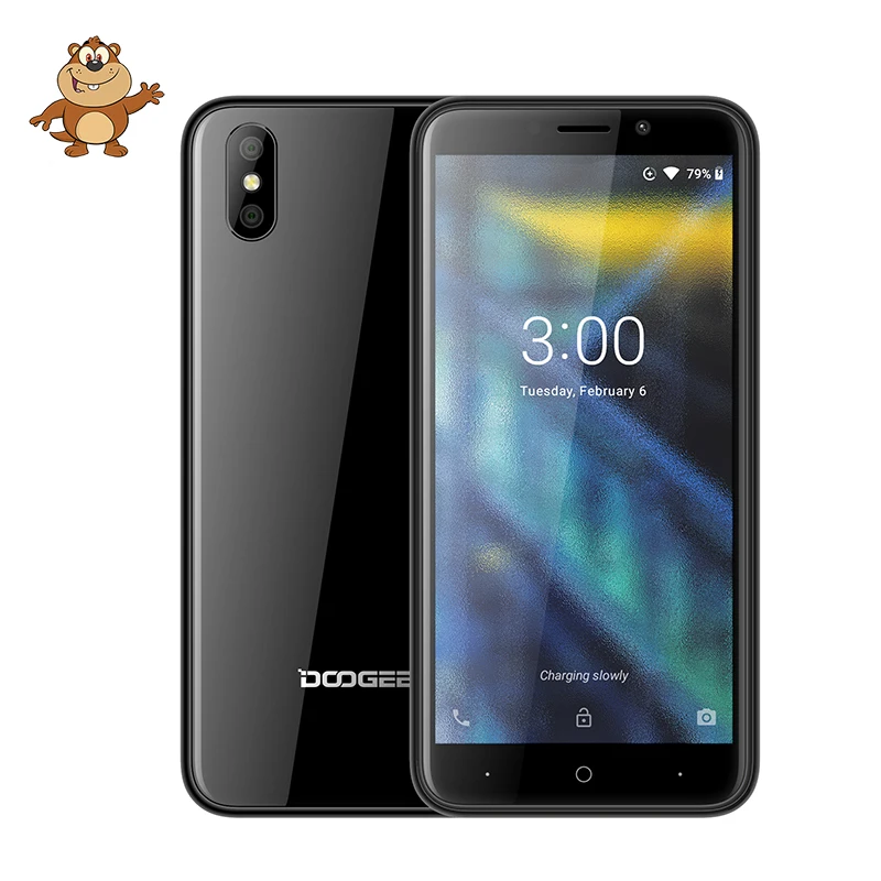 

DOOGEE X50 mobile phone Android 8.1 MTK6580M Quad-Core 1GB RAM 8GB ROM Dual Cameras 5.0inch 2000mAh Dual SIM Smartphone WCDMA