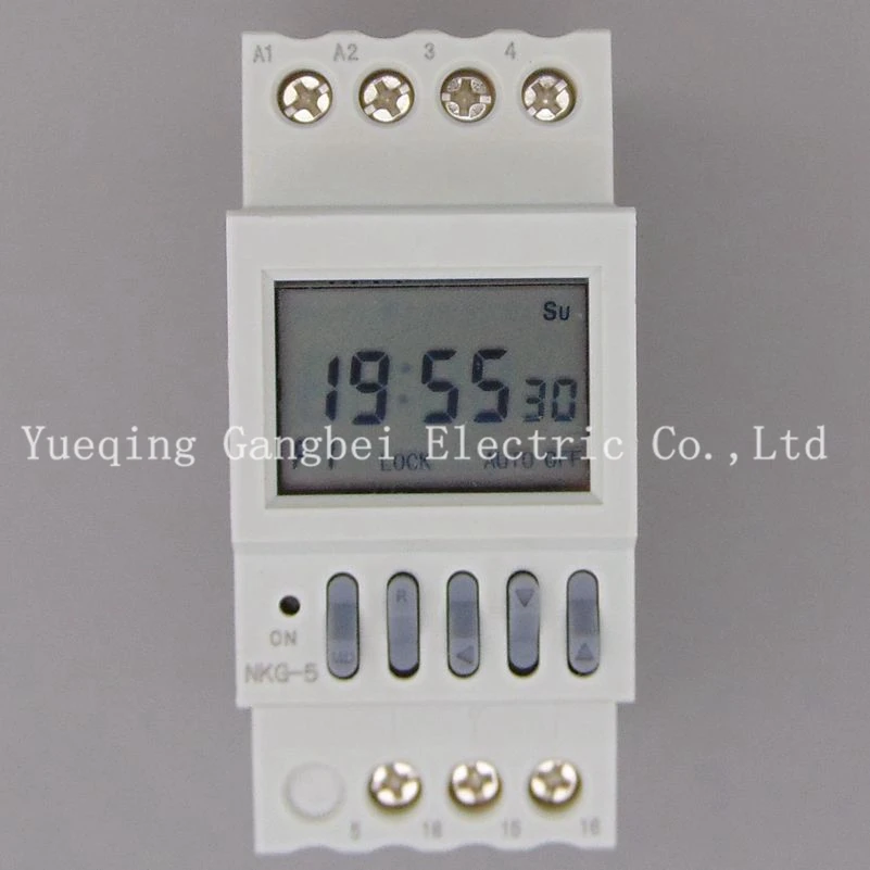NKG-5 dual circuit time controller microcomputer time controlled switch street lamp controller
NKG-5 dual circuit time controller microcomputer time controlled switch street lamp controller