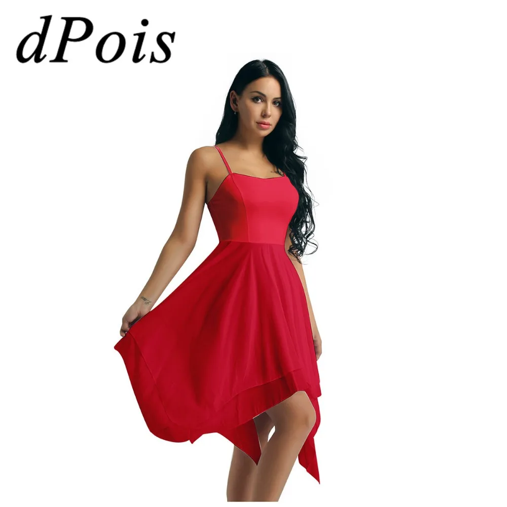 New Adult Women Spaghetti Strap Asymmetric Chiffon Contemporary Beauty Dance Class Dress Ballerina Costume Ballet Tutu Dancewear
New Adult Women Spaghetti Strap Asymmetric Chiffon Contemporary Beauty Dance Class Dress Ballerina Costume Ballet Tutu Dancewear