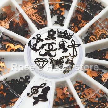 12 shapes 3D Metal Christmas Nail Art Decoration Slice Black Stickers Decal Foil Wheel Nail Accessories Beauty manicure Tools
12 shapes 3D Metal Christmas Nail Art Decoration Slice Black Stickers Decal Foil Wheel Nail Accessories Beauty manicure Tools