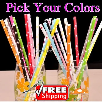 200pcs Pick Your Colors Star Paper Straws Party Gold Silver Red Black Blue Green Pink Orange Purple,Decorative Cake Pop Sticks
200pcs Pick Your Colors Star Paper Straws Party Gold Silver Red Black Blue Green Pink Orange Purple,Decorative Cake Pop Sticks