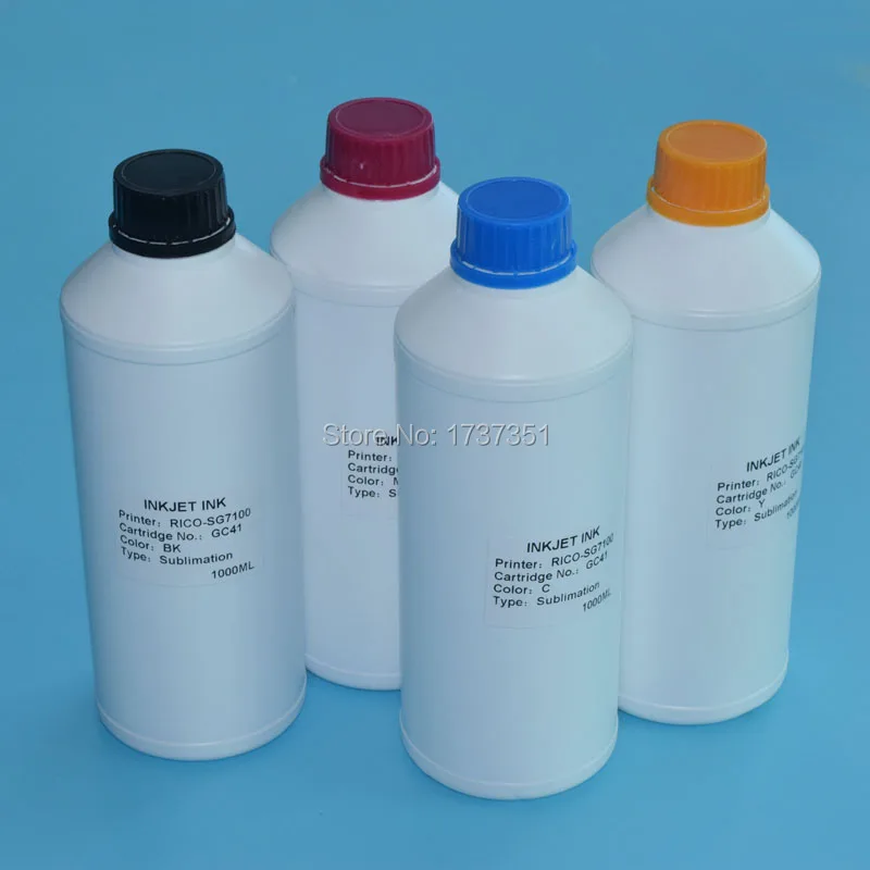 1000ml 4 color Sublimation ink for Ricoh GC41 for Ricoh SG3100 SG2100 SG2010L SG3120SF SG3110 SG7100 SG3110DNW
1000ml 4 color Sublimation ink for Ricoh GC41 for Ricoh SG3100 SG2100 SG2010L SG3120SF SG3110 SG7100 SG3110DNW