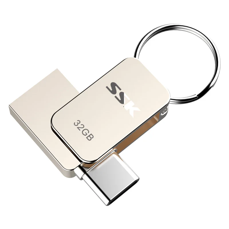 

SSK SFD270 USB Flash Drive 3.0 USB C OTG Pen drive 64 32GB For Samsung S9 Plus Note 9 For Xiaomi Redmi5 Memory Stick PenDrive