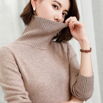 Winter Sweater Women Pullovers 100% Pashmina Knitting Jumpers New Turtleneck Long Knitwear Pure cashmere Thick Ladies Clothes
Winter Sweater Women Pullovers 100% Pashmina Knitting Jumpers New Turtleneck Long Knitwear Pure cashmere Thick Ladies Clothes