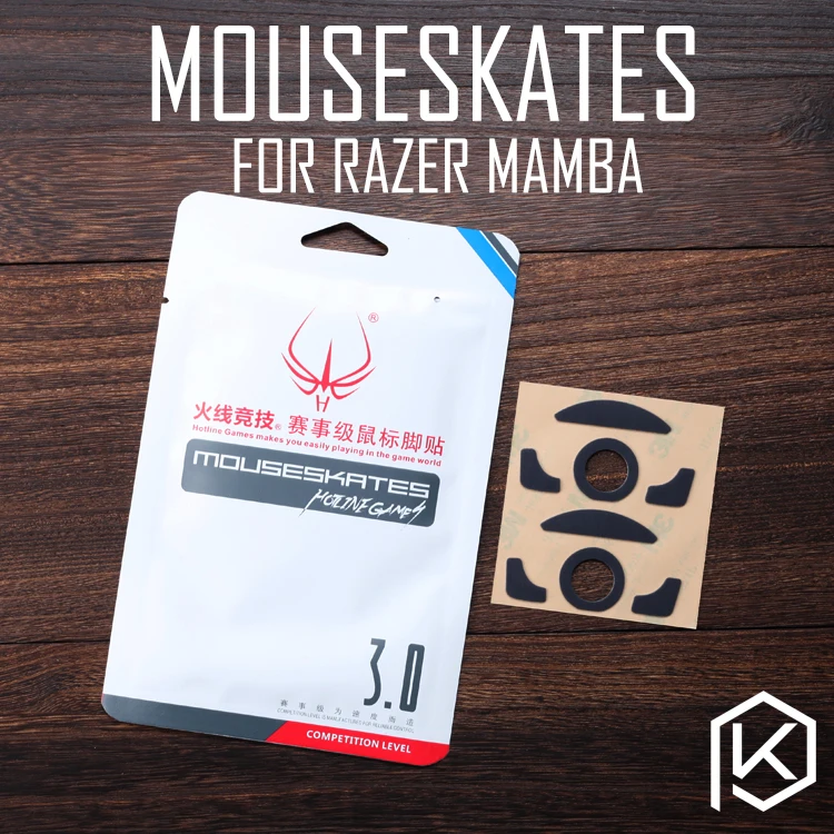 Hotline games 2 sets/pack original competition level mouse feet skates gildes for razer mamba 0.6mm thickness Teflon
Hotline games 2 sets/pack original competition level mouse feet skates gildes for razer mamba 0.6mm thickness Teflon