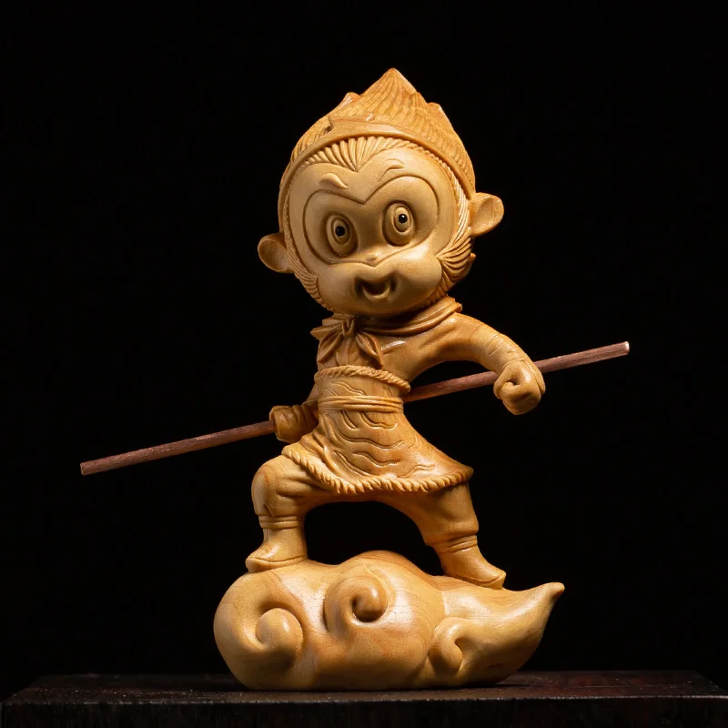 Miniature Sun wukong Somersault Cloud Monkey king Wood carving statue China doll gift carved decor Figurine home decorations
Miniature Sun wukong Somersault Cloud Monkey king Wood carving statue China doll gift carved decor Figurine home decorations
