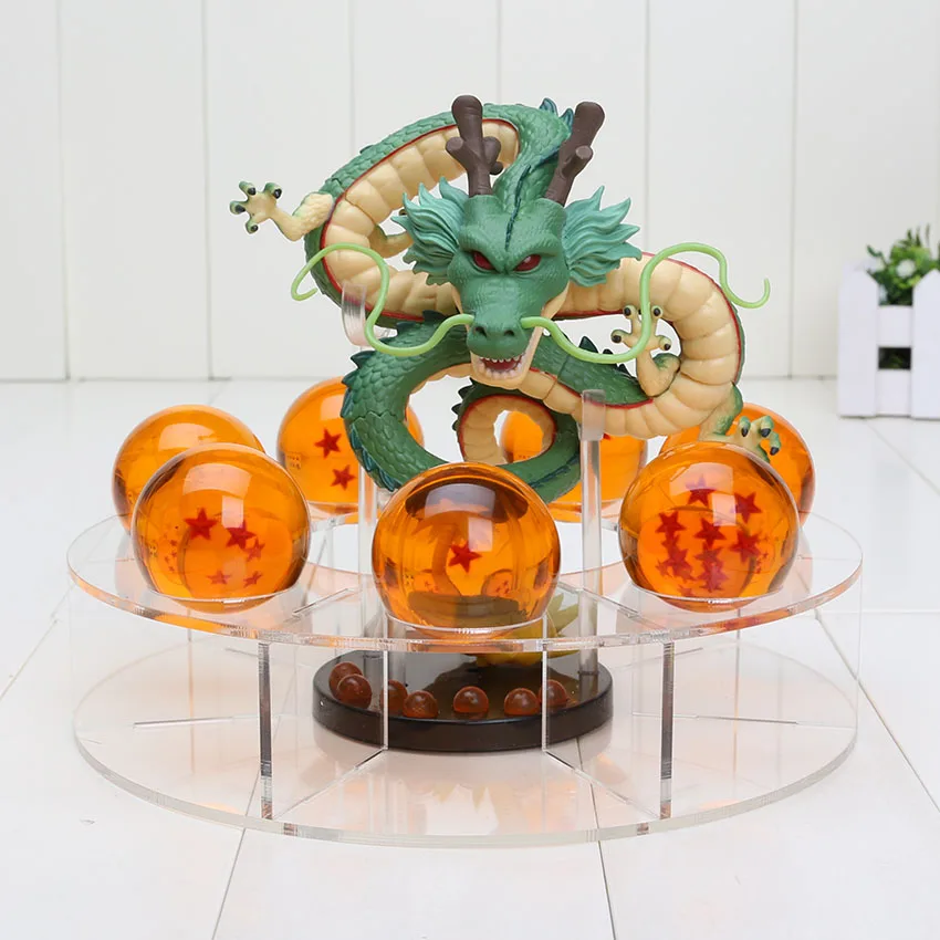 Dragon Ball Z Toy New Dragonball 1 Nice Pvc Figure Dragon Shenlong + 7 Crystal Balls 4cm + 1 Shelf Brinquedos
Dragon Ball Z Toy New Dragonball 1 Nice Pvc Figure Dragon Shenlong + 7 Crystal Balls 4cm + 1 Shelf Brinquedos
