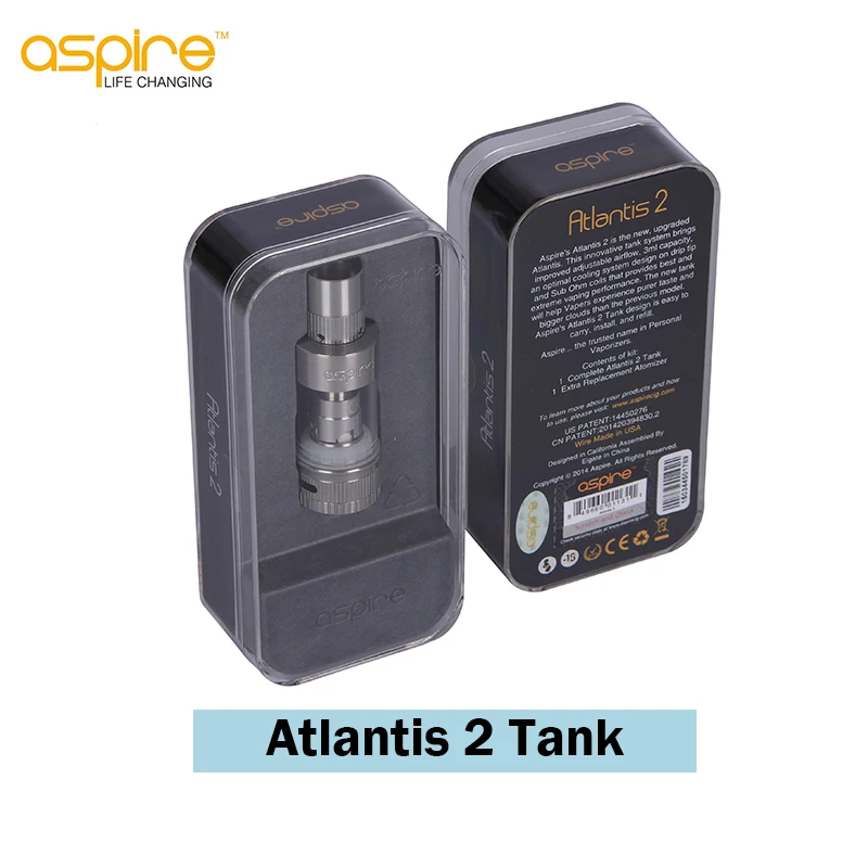 Aspire Atlantis 2 Tank 3ml Atomizer Adjustable Airflow Atlantis V2 Vape Tank for Vaping Electronic Cigarette Box MOD Vaporizer
Aspire Atlantis 2 Tank 3ml Atomizer Adjustable Airflow Atlantis V2 Vape Tank for Vaping Electronic Cigarette Box MOD Vaporizer