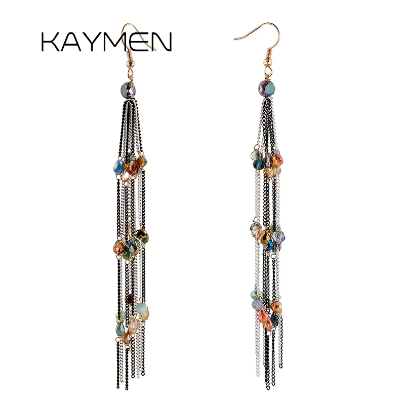 KAYMEN Unique Design Handmade Chains Drop Dangle Earrings for Women Fashionable Fish Ear Hook Crystal Earrings Party Jewelry
KAYMEN Unique Design Handmade Chains Drop Dangle Earrings for Women Fashionable Fish Ear Hook Crystal Earrings Party Jewelry