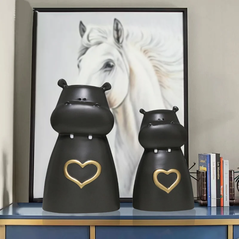 Creative Hippo Couple Resin Sculpture Abstract african hippo animal home decoration
Creative Hippo Couple Resin Sculpture Abstract african hippo animal home decoration