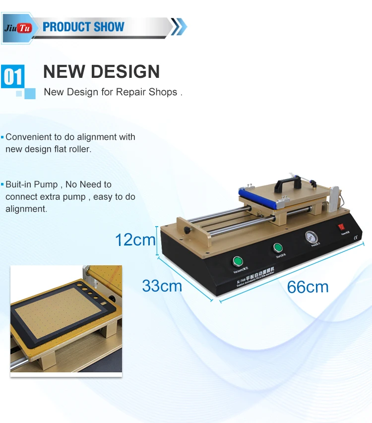 220V Automatic OCA Laminating Machine for Polarizer Film Pasting for iPhoneSamsungiPadTablet LCD Screen under 14 Repair (1)