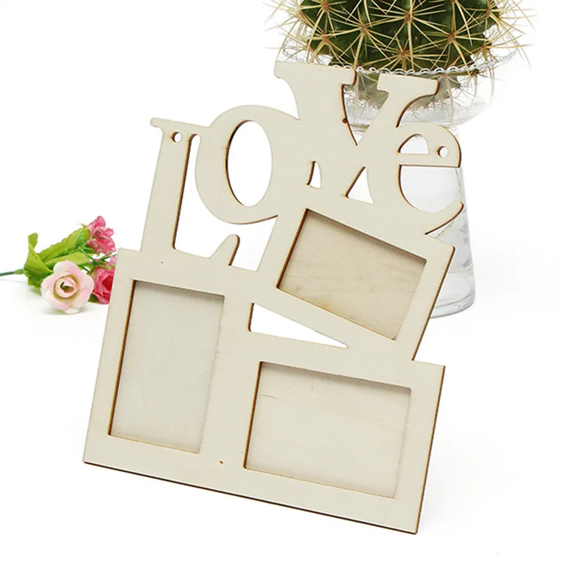 Rectangle Wooden European Love Conjoined Letter Photo Frame for Children DIY White Embryo Picture Frame
Rectangle Wooden European Love Conjoined Letter Photo Frame for Children DIY White Embryo Picture Frame