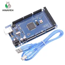 Mega 2560 R3 Board 2012 Version officielle avec puce ATMega 2560 ATMega16U2 pour pilote intégré Arduino avec boîte de vente d'origine(China)