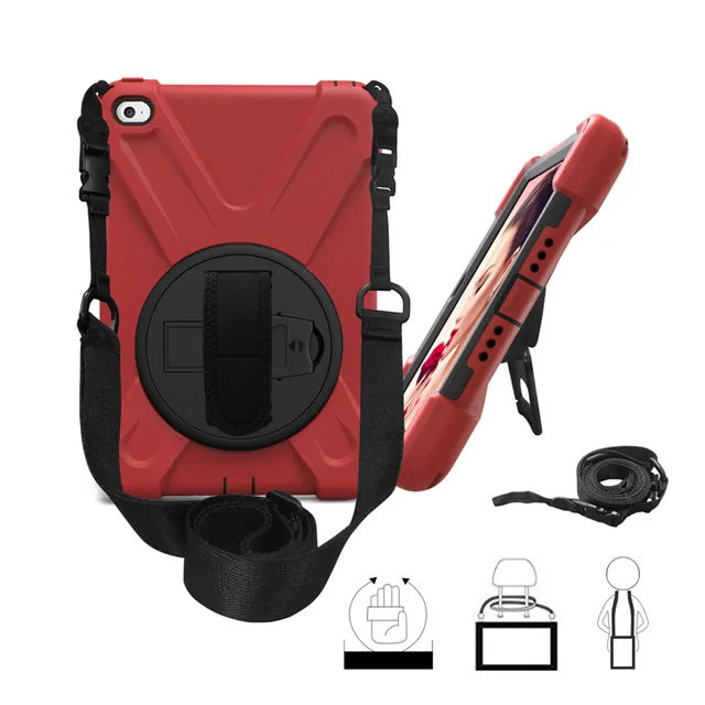 For iPad Mini 4 Heavy Duty Silicone Hard Cover Shell For iPad Mini4 Shockproof Kids Protector Case + Shoulder strap
For iPad Mini 4 Heavy Duty Silicone Hard Cover Shell For iPad Mini4 Shockproof Kids Protector Case + Shoulder strap