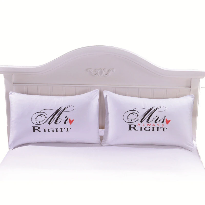 Pillow Case Set 2pcs for Gift