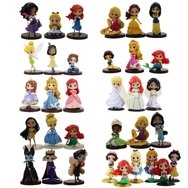 3pcs/lot 5-14cm Princess Figure Model Cute Q Posket princess Snow White Cinderella Witch Rapunzel Esmeralda Ariel toy gift
3pcs/lot 5-14cm Princess Figure Model Cute Q Posket princess Snow White Cinderella Witch Rapunzel Esmeralda Ariel toy gift
