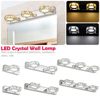 Modern LED Crystal Mirror Front Lamp Bathroom Mirror Light Bedroom Restroom Mirror Wall Lamp Dropship 6.28
Modern LED Crystal Mirror Front Lamp Bathroom Mirror Light Bedroom Restroom Mirror Wall Lamp Dropship 6.28